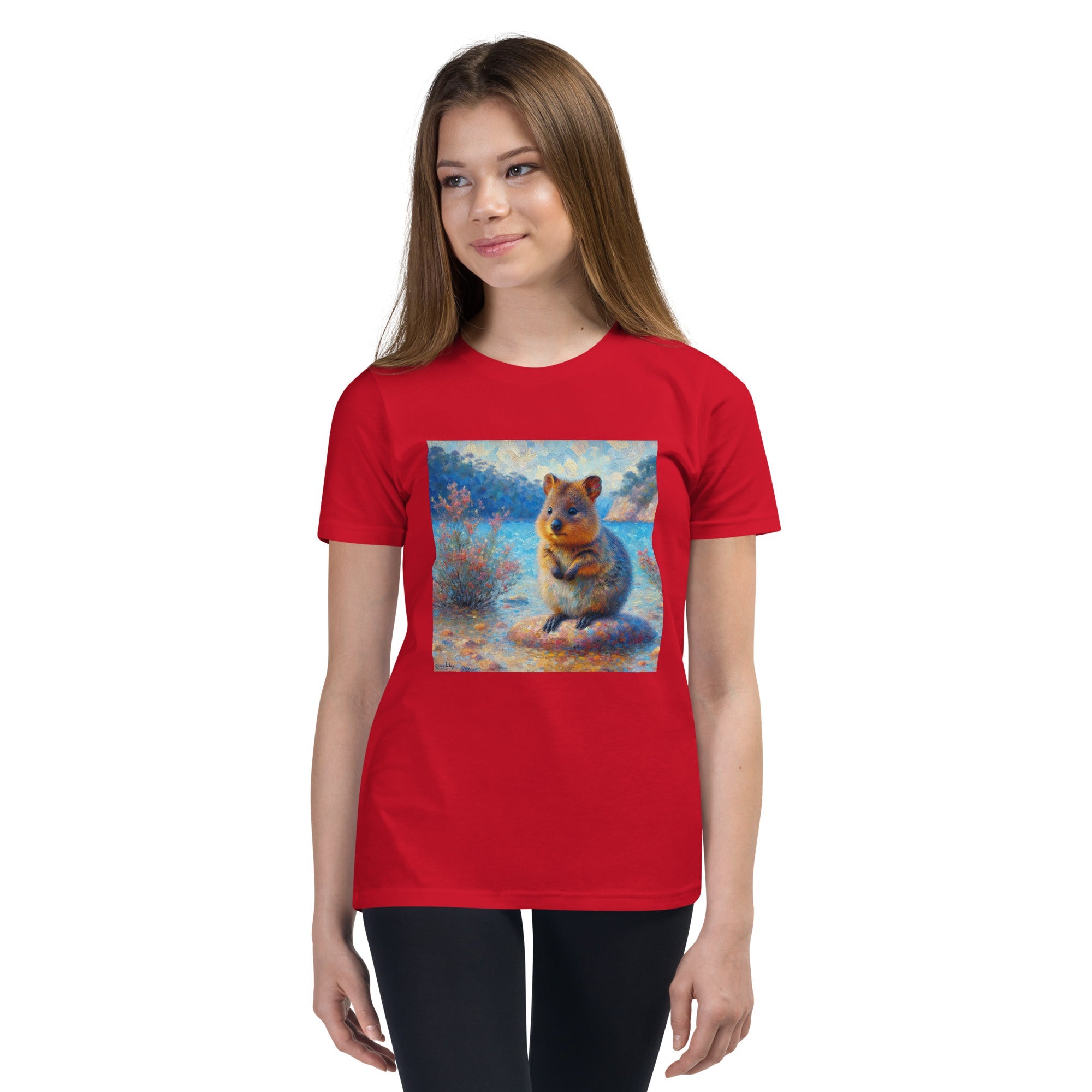 Cute Quokka Youth Short Sleeve T-Shirt - Gregg Acini Adoree Designs - Youth T-Shirt