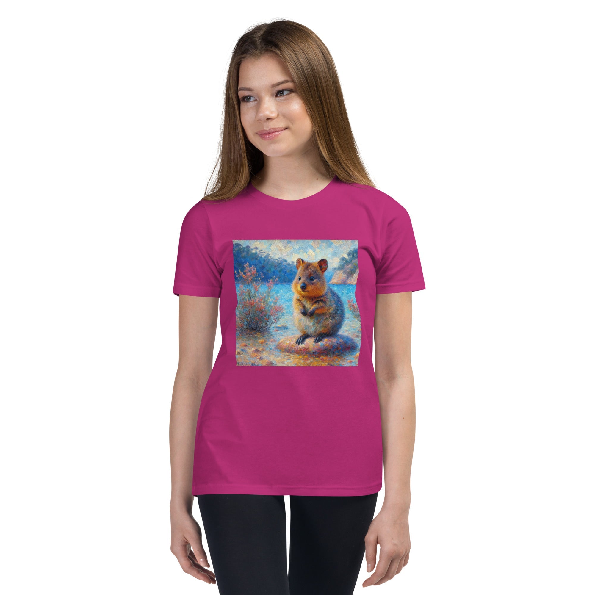 Cute Quokka Youth Short Sleeve T-Shirt - Gregg Acini Adoree Designs - Youth T-Shirt