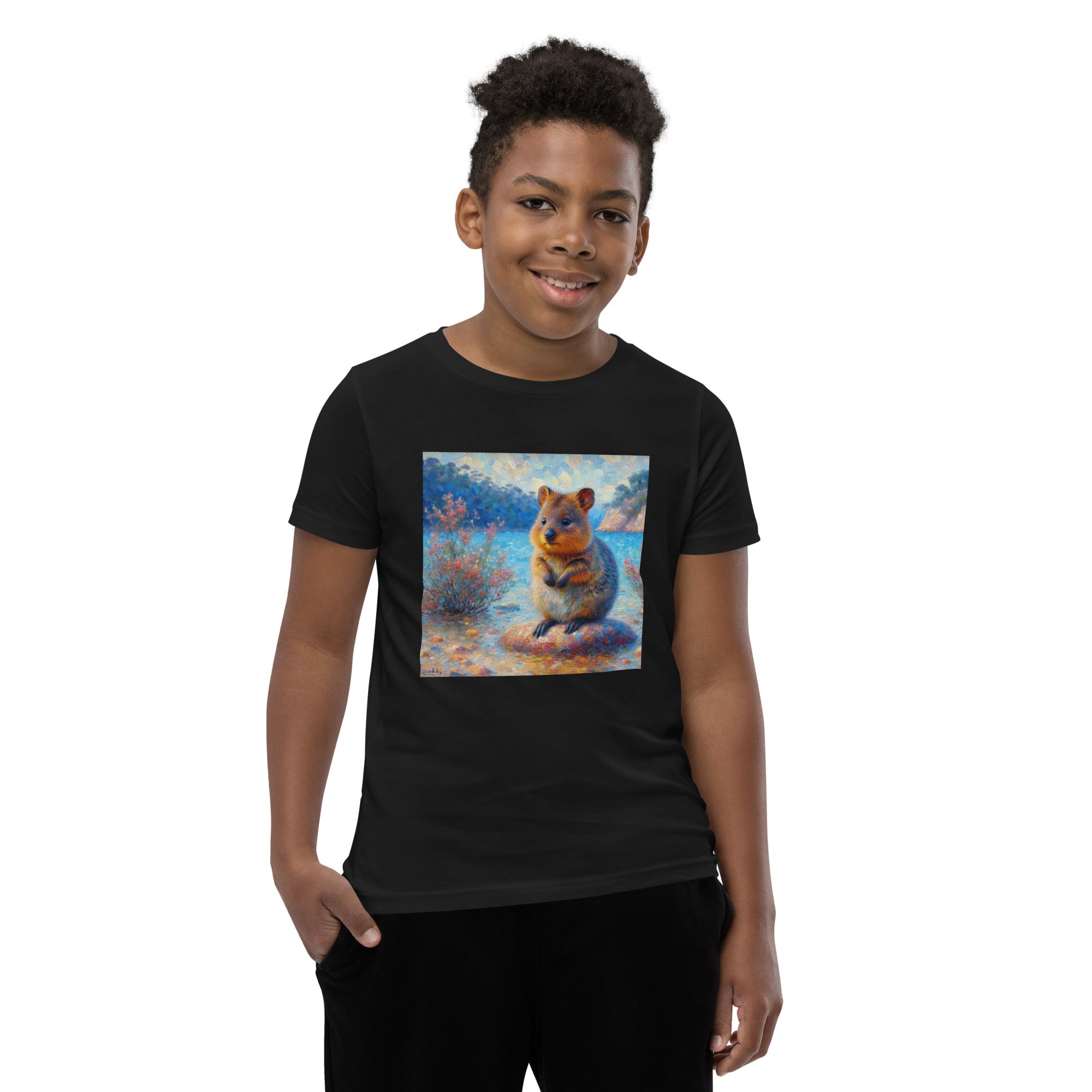 Cute Quokka Youth Short Sleeve T-Shirt - Gregg Acini Adoree Designs - Youth T-Shirt