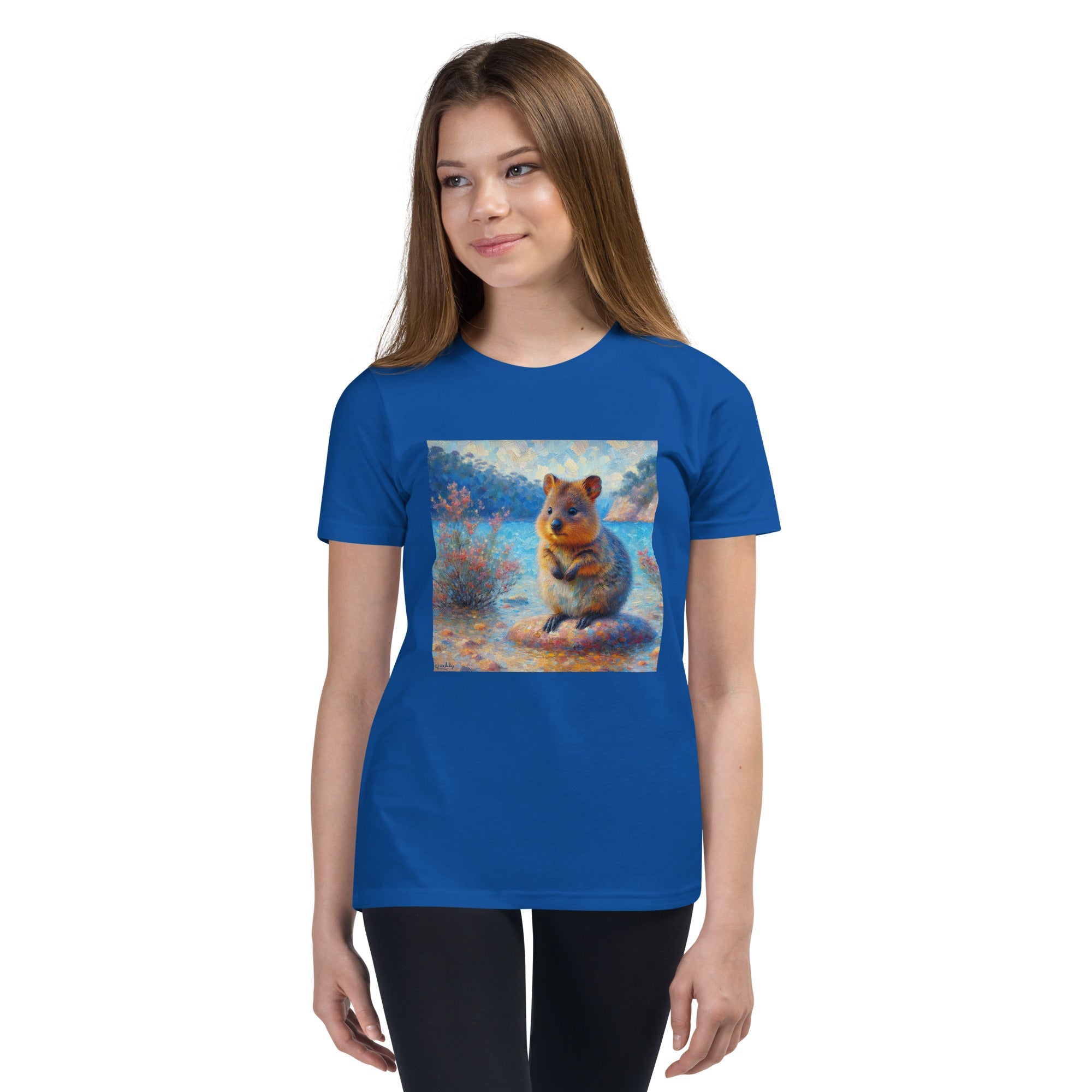Cute Quokka Youth Short Sleeve T-Shirt - Gregg Acini Adoree Designs - Youth T-Shirt