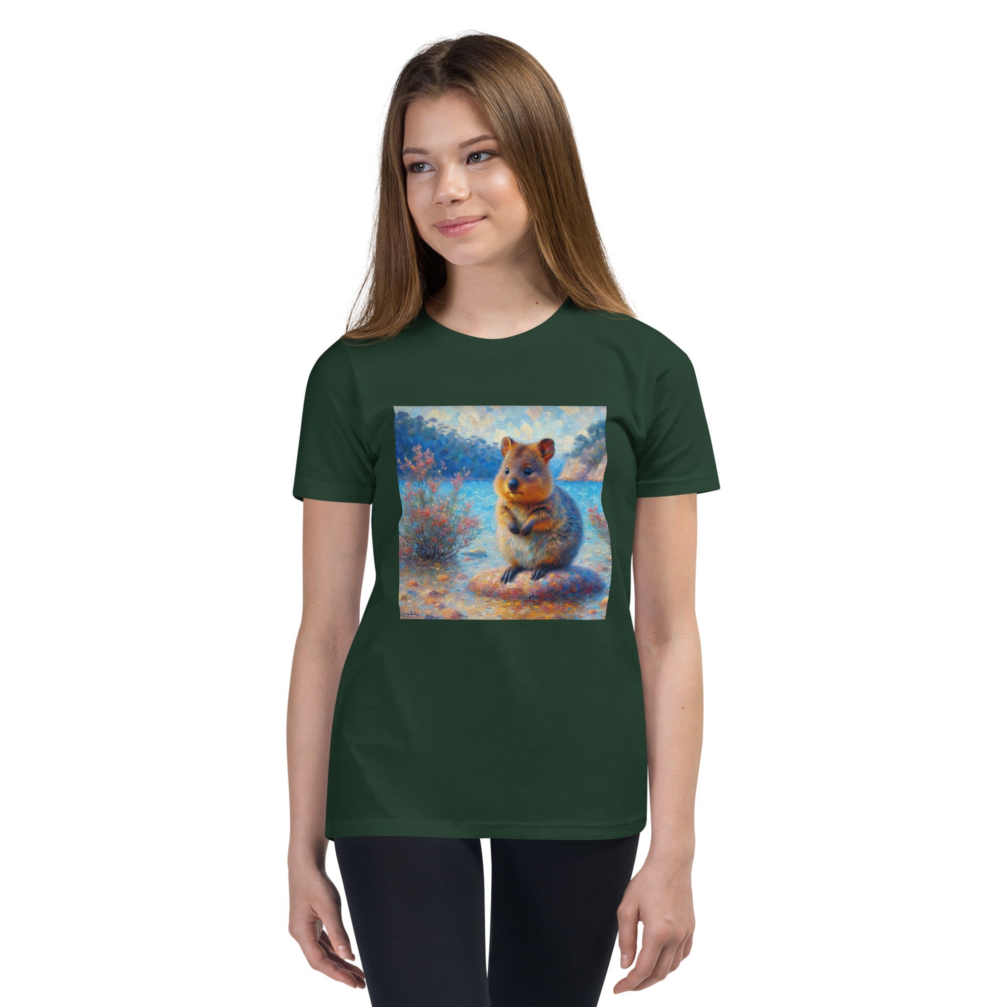 Cute Quokka Youth Short Sleeve T-Shirt - Gregg Acini Adoree Designs - Youth T-Shirt