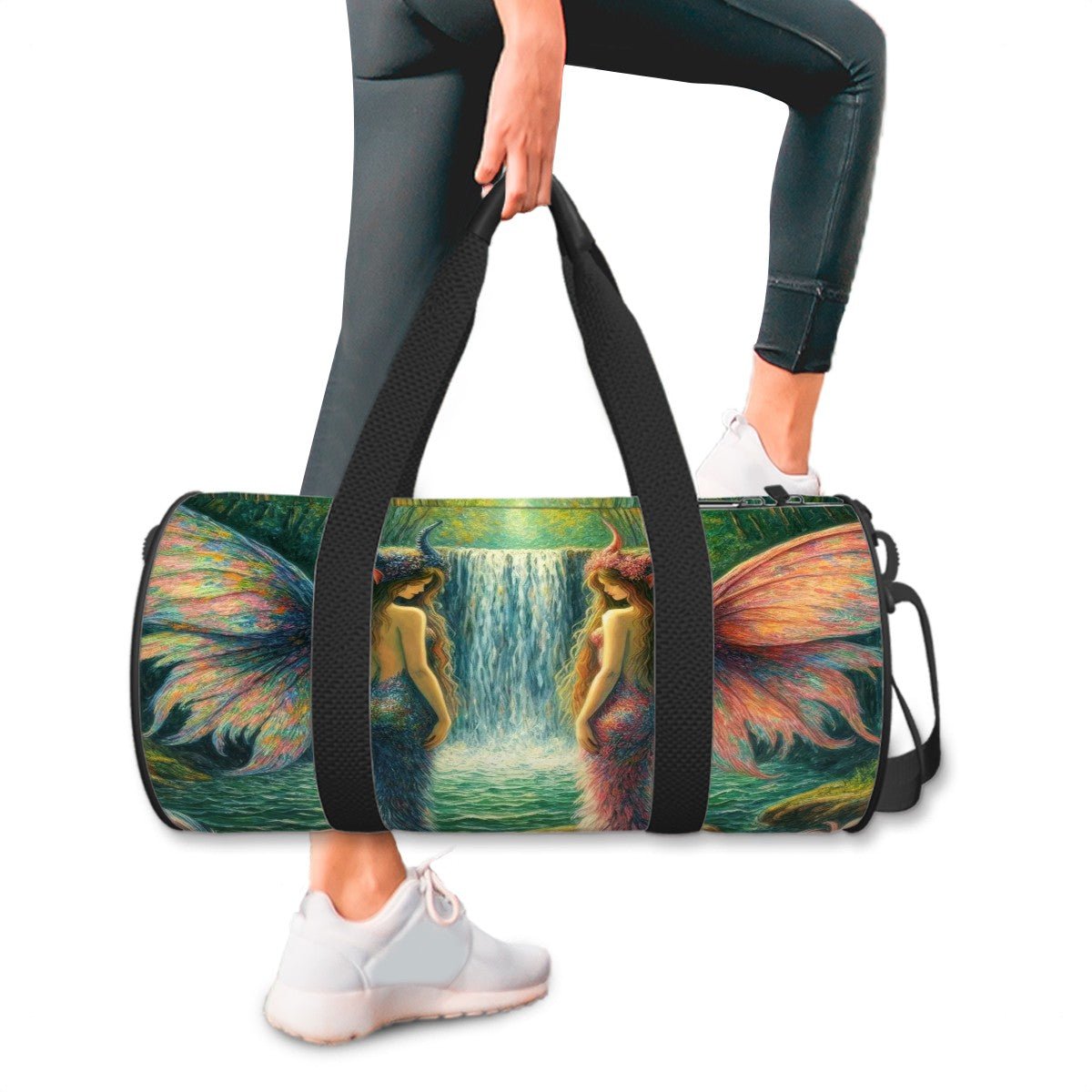 Cylinder Duffle Bag Large Capacity - Gregg Acini Adoree Designs - Luggage