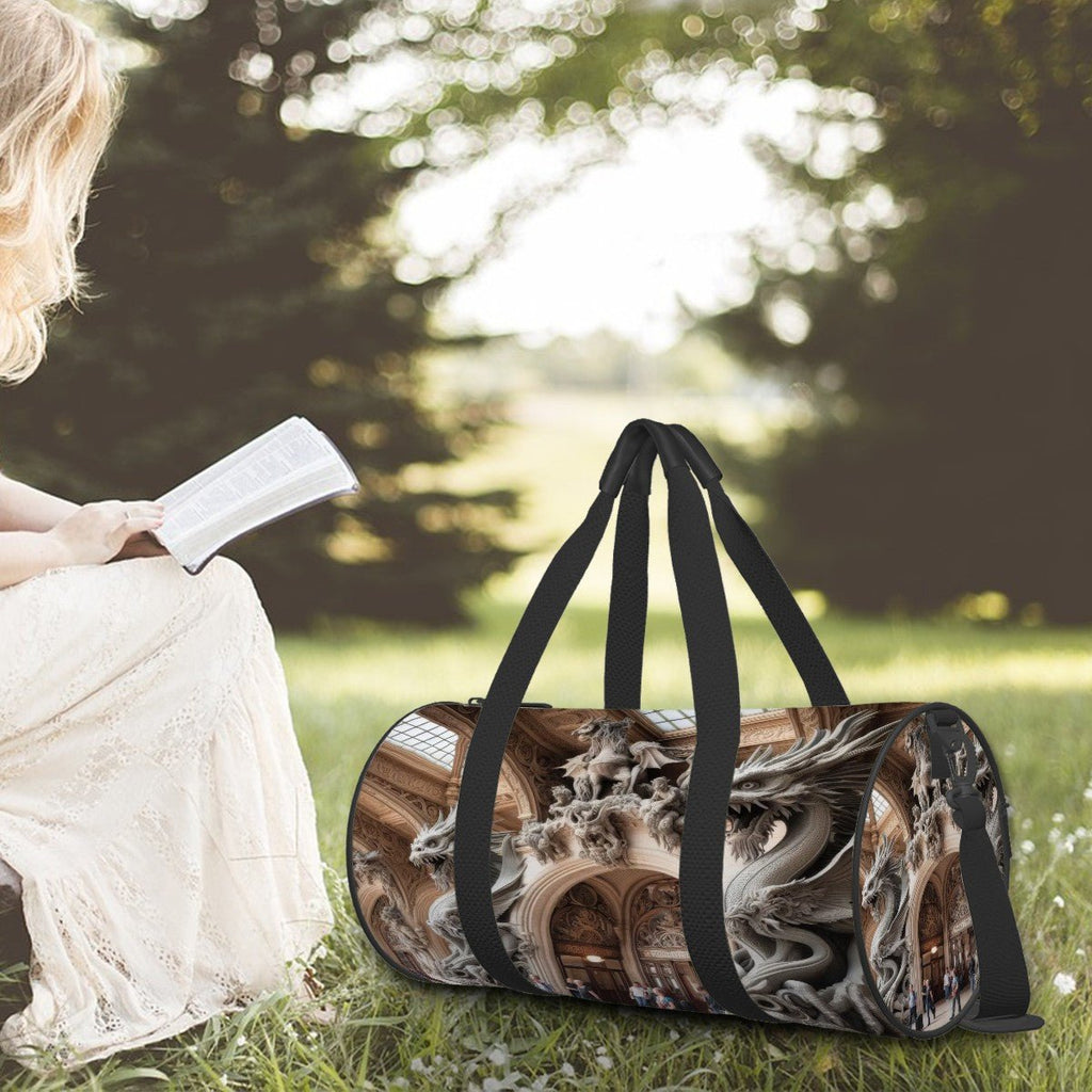 Cylinder Duffle Bag Large Capacity - Gregg Acini Adoree Designs - Luggage