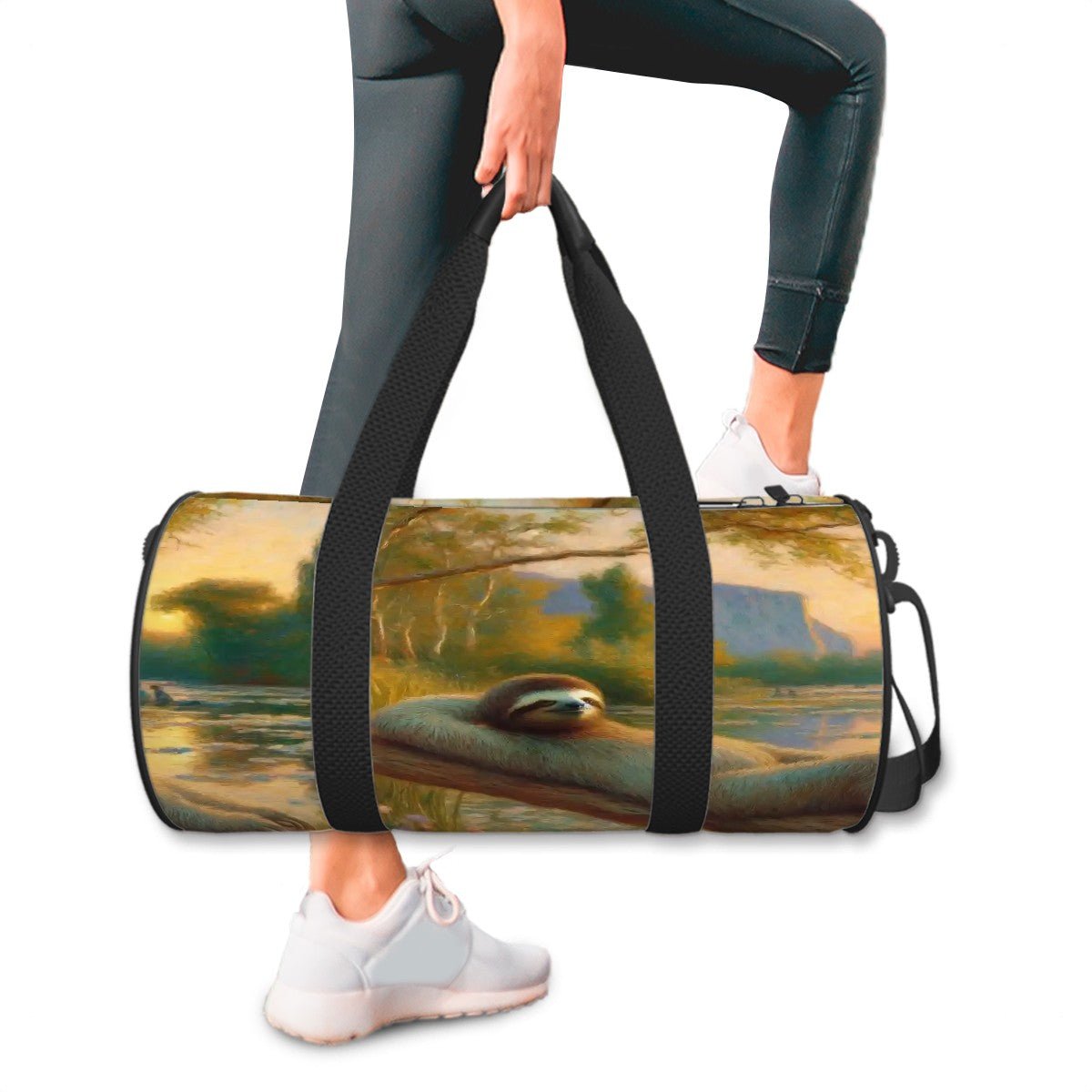 Cylinder Duffle Bag Large Capacity - Gregg Acini Adoree Designs - Luggage