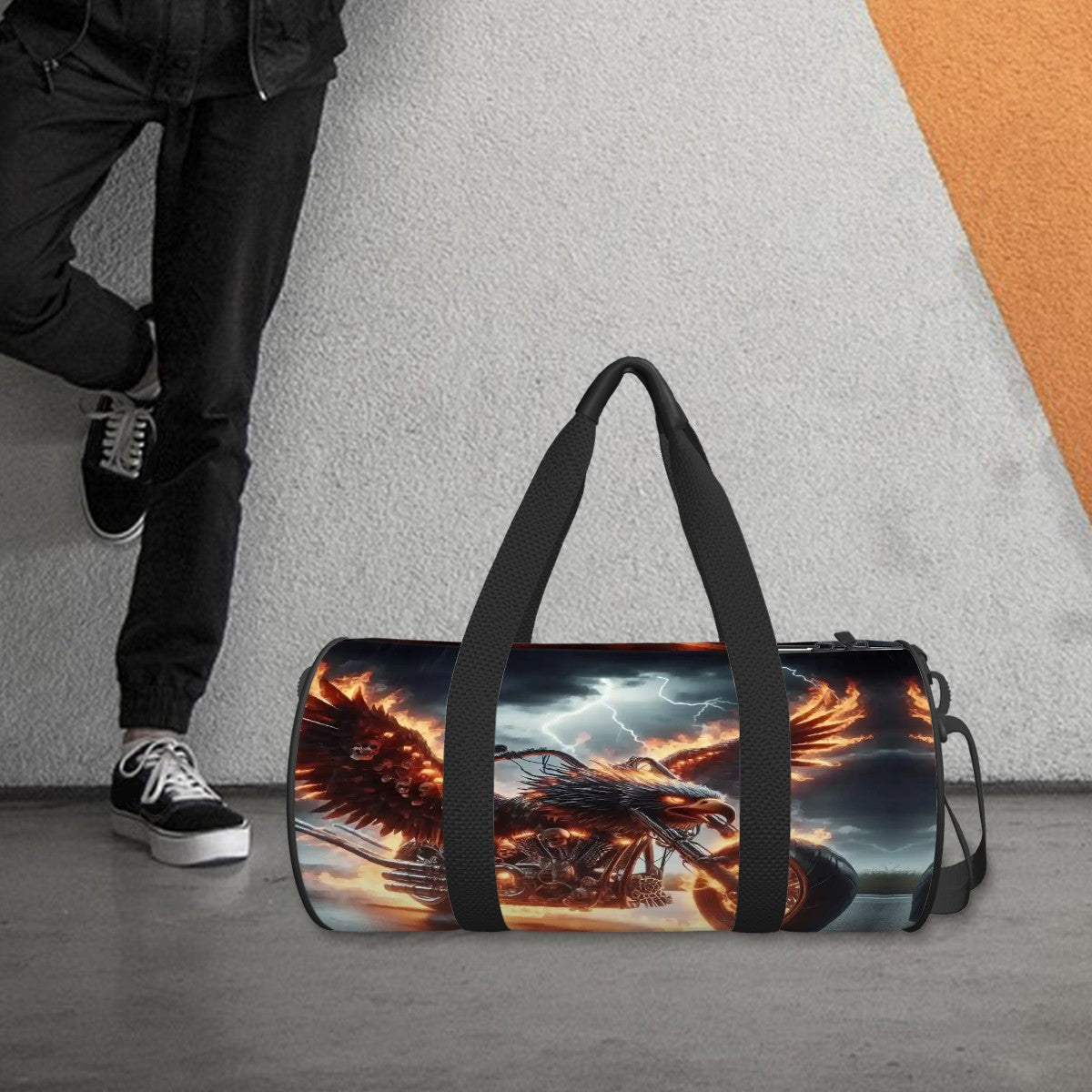 Cylinder Duffle Bag Large Capacity - Gregg Acini Adoree Designs - Luggage