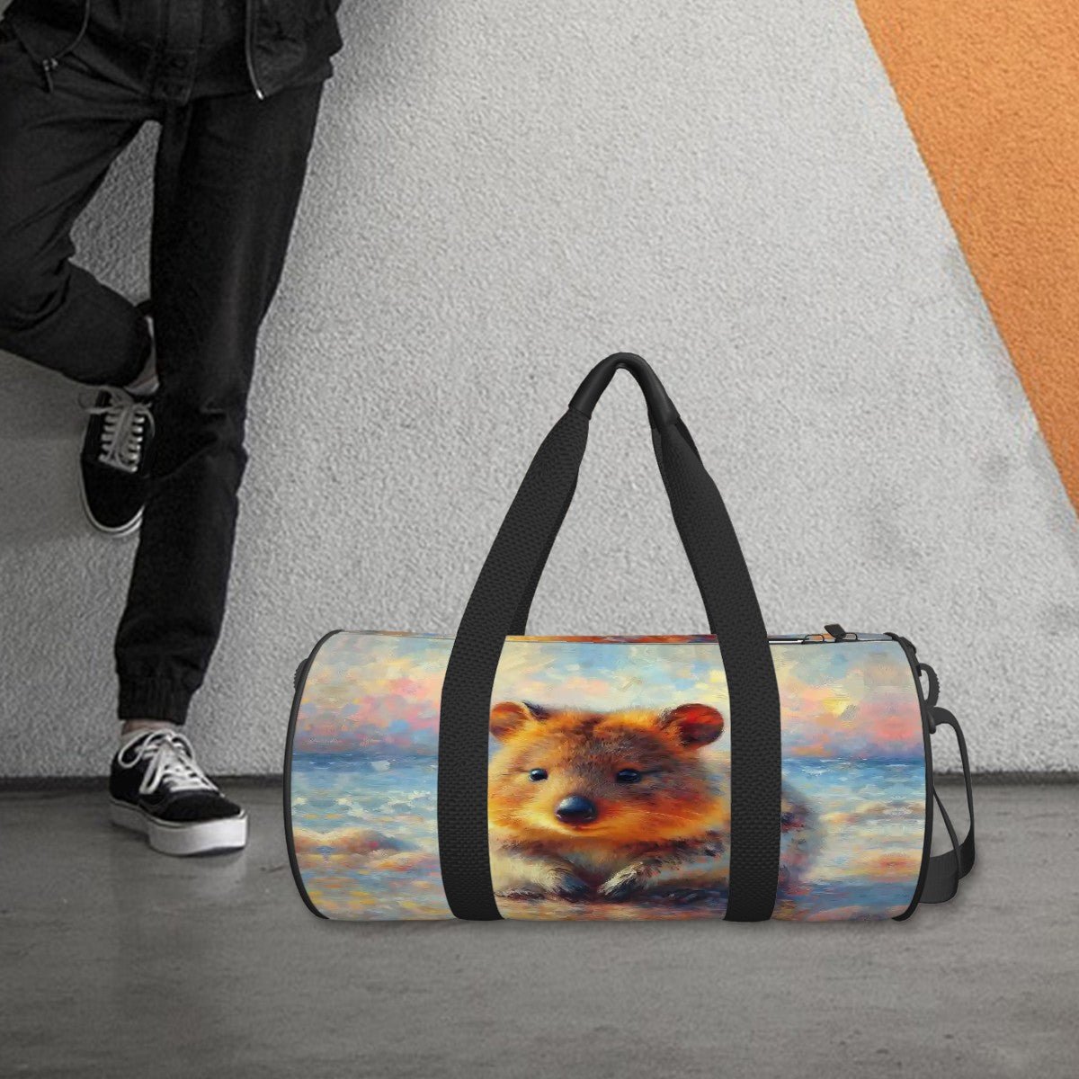 Cylinder Duffle Bag Large Capacity - Gregg Acini Adoree Designs - Luggage