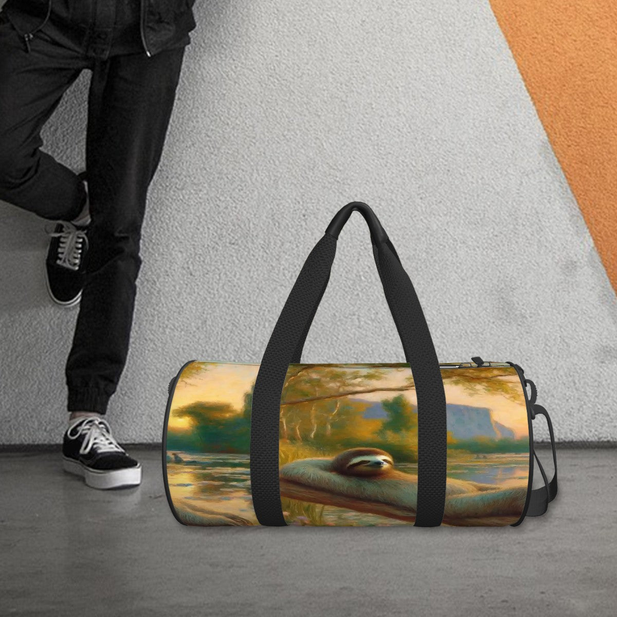 Cylinder Duffle Bag Large Capacity - Gregg Acini Adoree Designs - Luggage