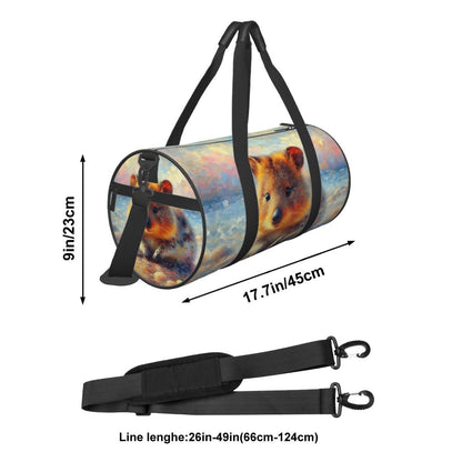 Cylinder Duffle Bag Large Capacity - Gregg Acini Adoree Designs - Luggage