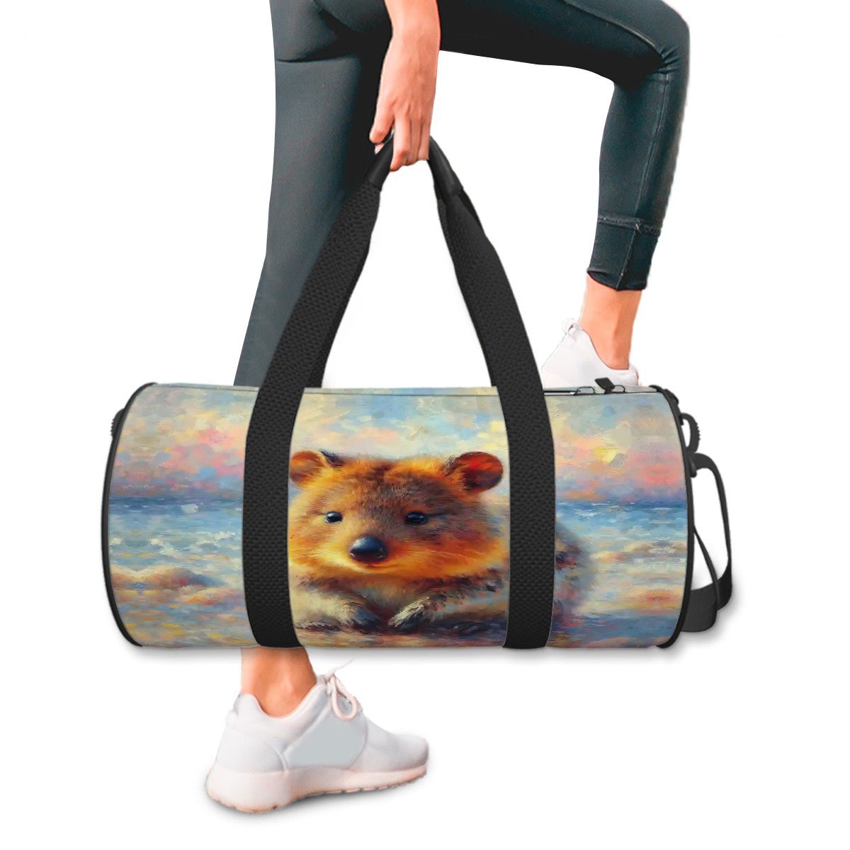 Cylinder Duffle Bag Large Capacity - Gregg Acini Adoree Designs - Luggage