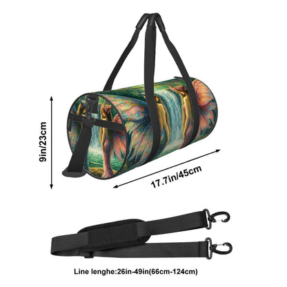 Cylinder Duffle Bag Large Capacity - Gregg Acini Adoree Designs - Luggage