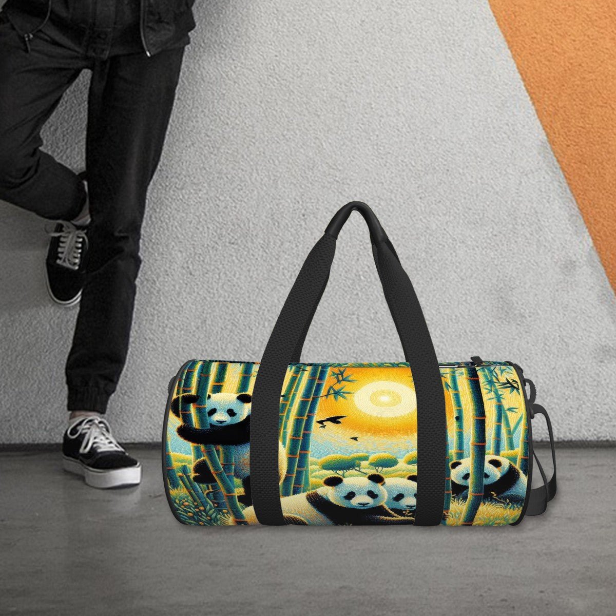 Cylinder Duffle Bag Large Capacity - Gregg Acini Adoree Designs - Luggage