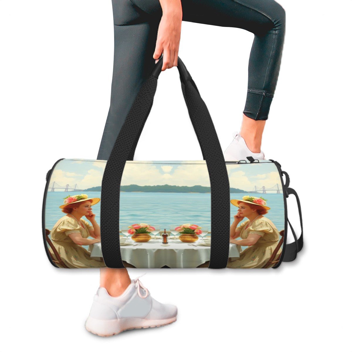 Cylinder Duffle Bag Large Capacity - Gregg Acini Adoree Designs - Luggage