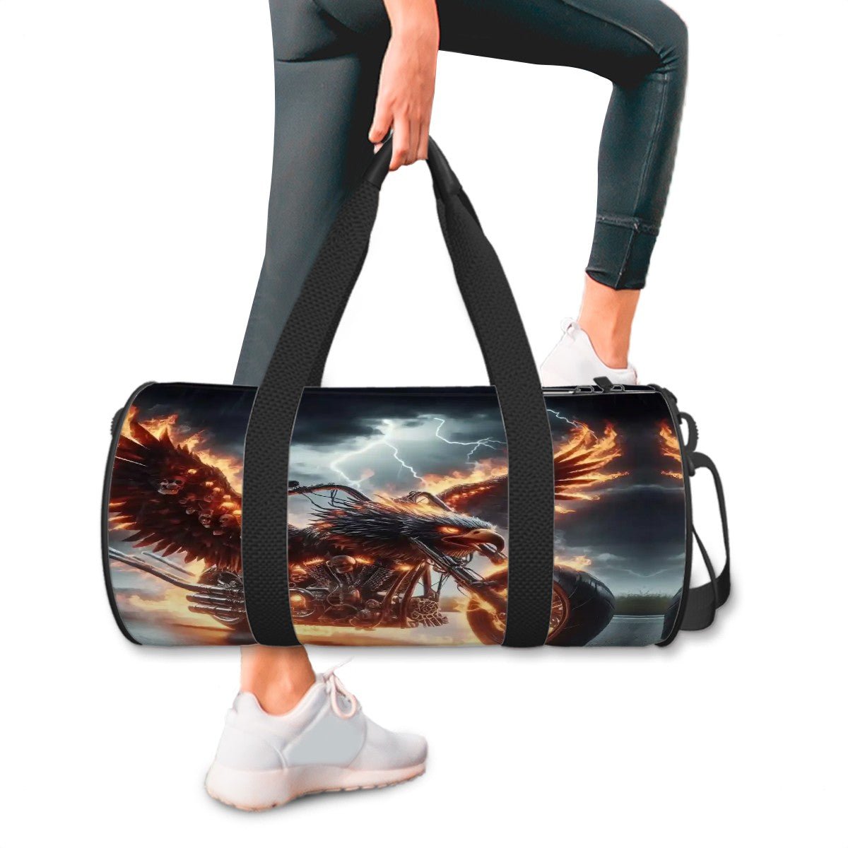 Cylinder Duffle Bag Large Capacity - Gregg Acini Adoree Designs - Luggage