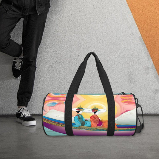 Cylinder Duffle Bag Large Capacity - Gregg Acini Adoree Designs - Luggage
