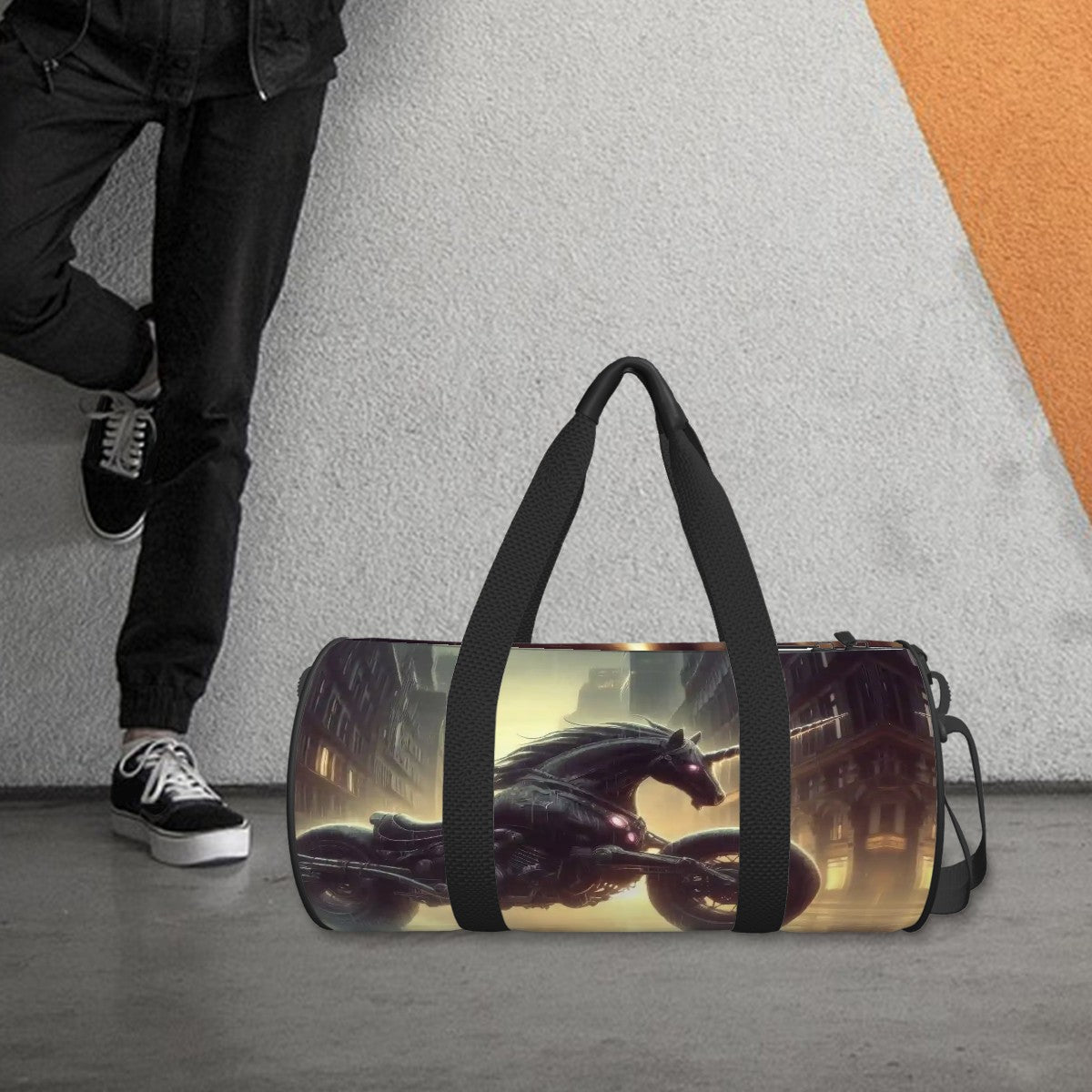 Cylinder Duffle Bag Large Capacity - Gregg Acini Adoree Designs - Luggage