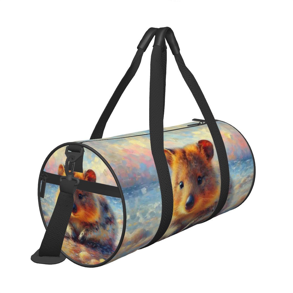 Cylinder Duffle Bag Large Capacity - Gregg Acini Adoree Designs - Luggage