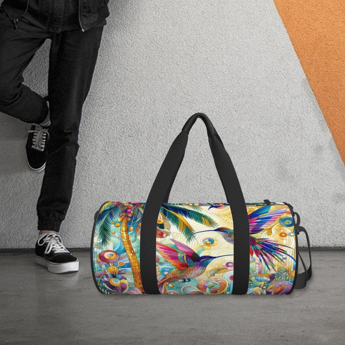 Cylinder Duffle Bag Large Capacity - Gregg Acini Adoree Designs - Luggage