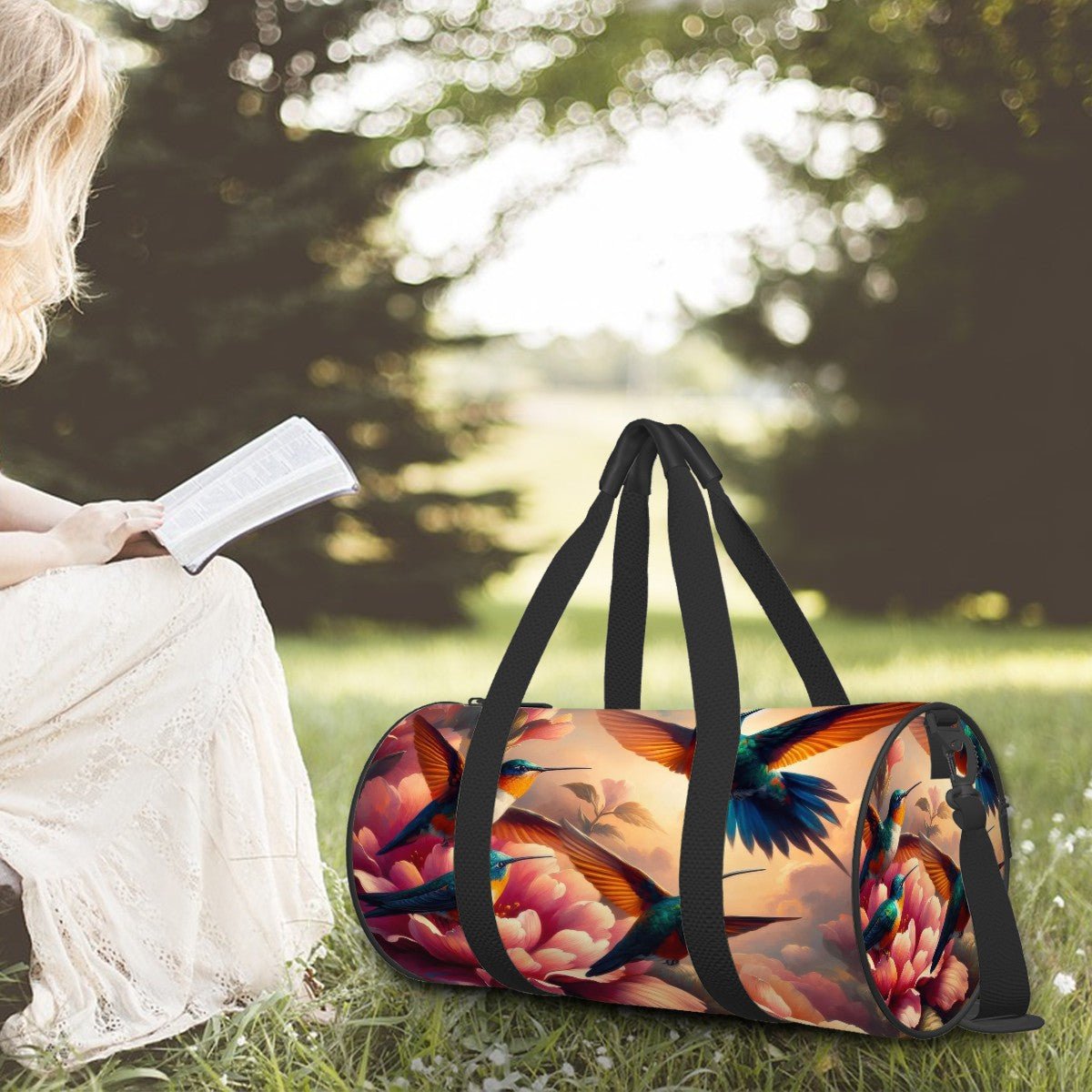 Cylinder Duffle Bag Large Capacity - Gregg Acini Adoree Designs - Luggage