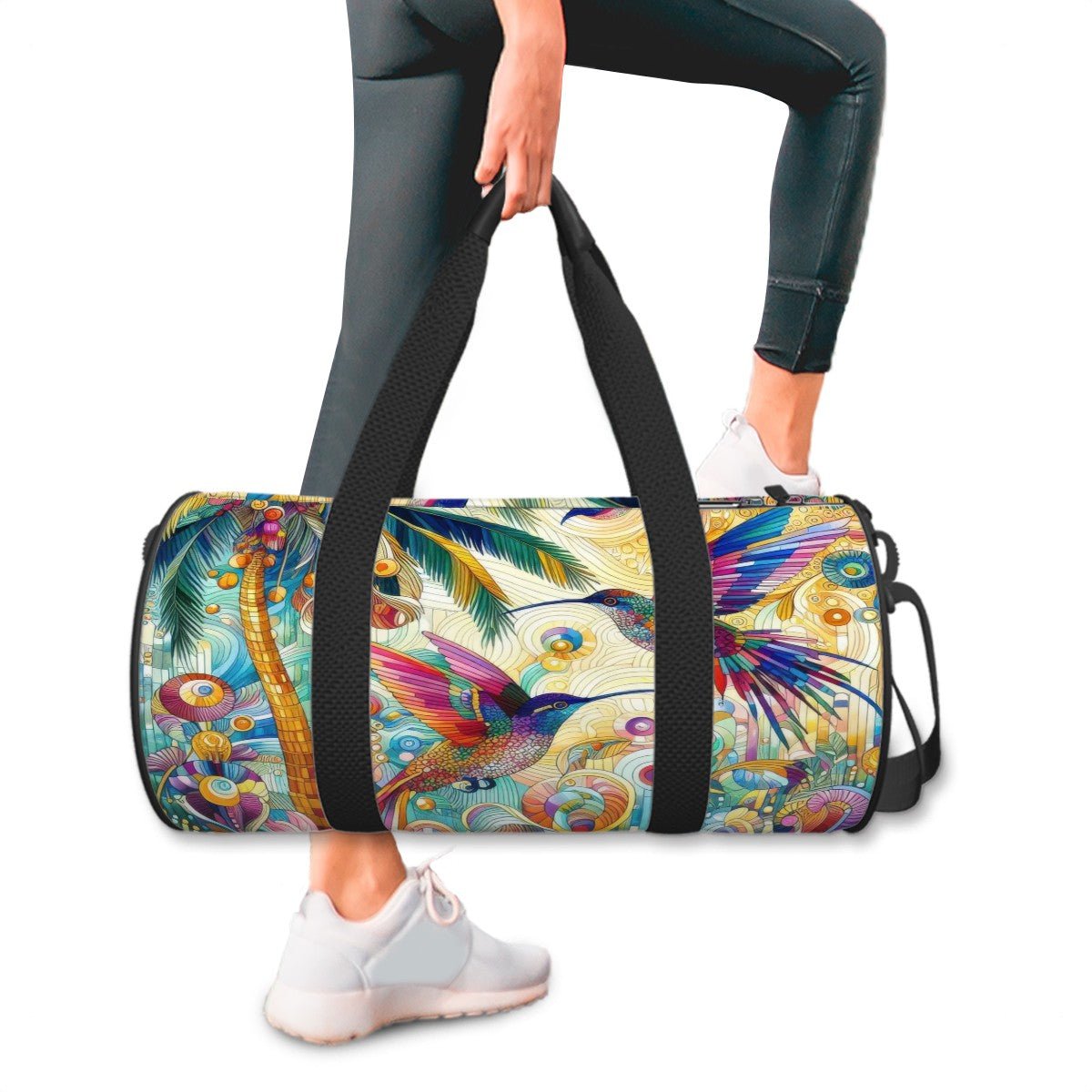 Cylinder Duffle Bag Large Capacity - Gregg Acini Adoree Designs - Luggage