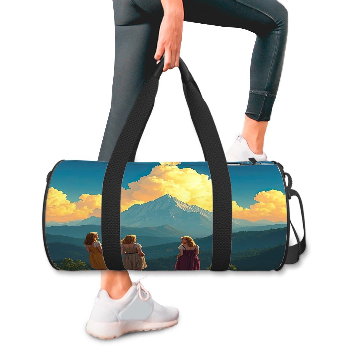 Cylinder Duffle Bag Large Capacity - Gregg Acini Adoree Designs - Luggage