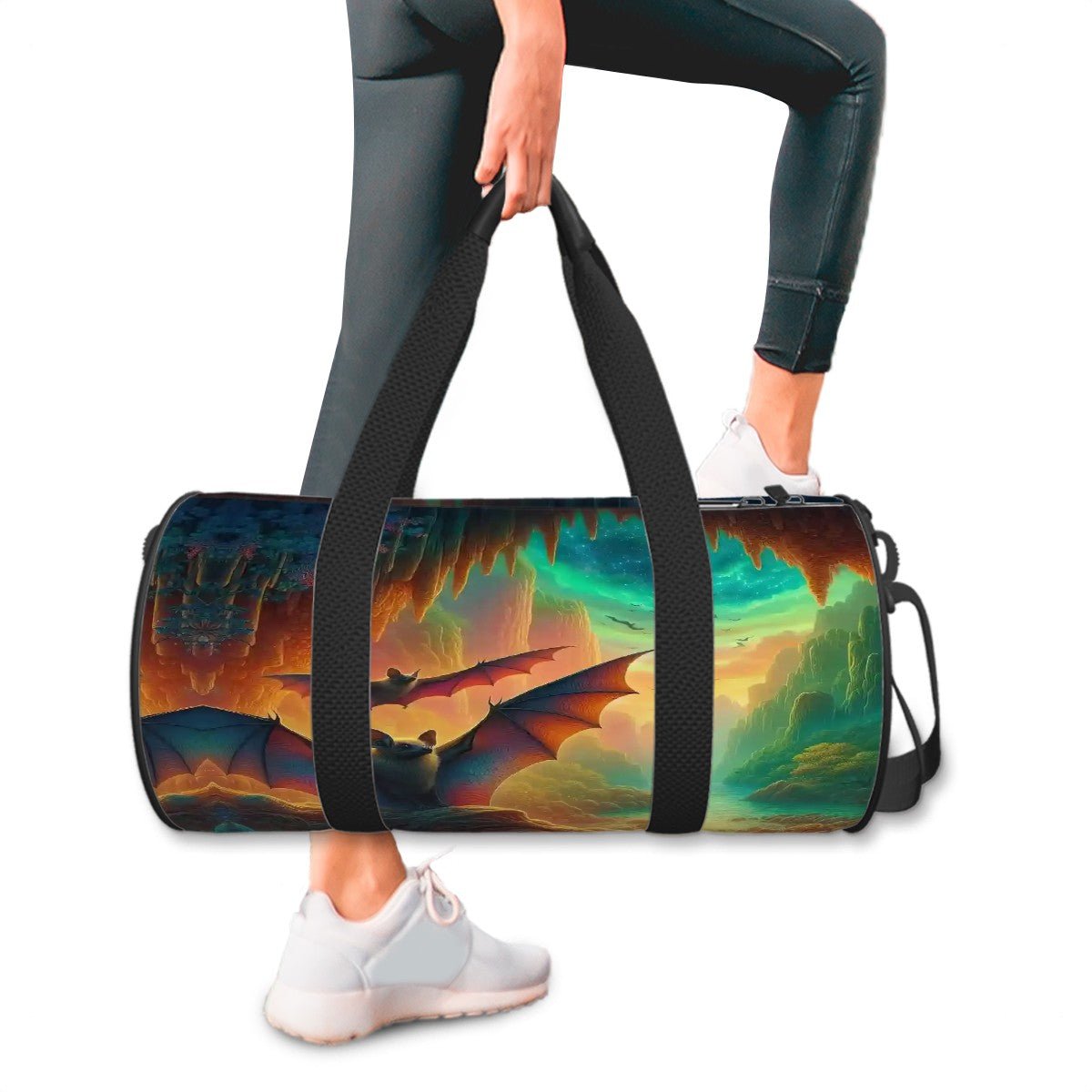 Cylinder Duffle Bag Large Capacity - Gregg Acini Adoree Designs - Luggage