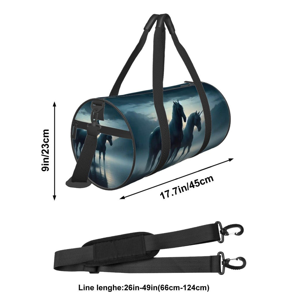 Cylinder Duffle Bag Large Capacity - Gregg Acini Adoree Designs - Luggage