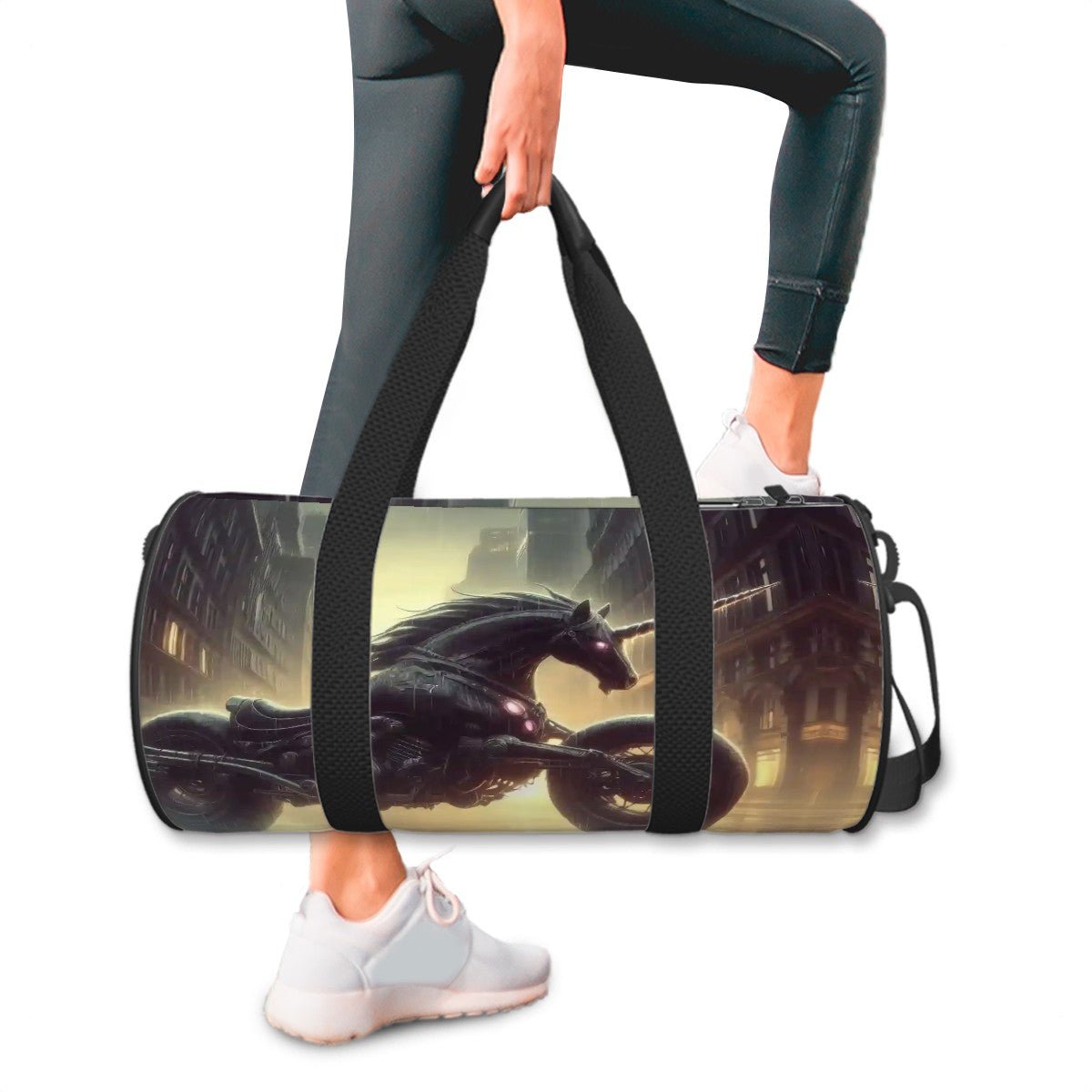 Cylinder Duffle Bag Large Capacity - Gregg Acini Adoree Designs - Luggage