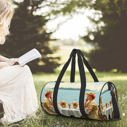 Cylinder Duffle Bag Large Capacity - Gregg Acini Adoree Designs - Luggage