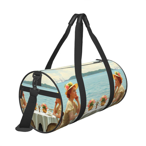 Cylinder Duffle Bag Large Capacity - Gregg Acini Adoree Designs - Luggage