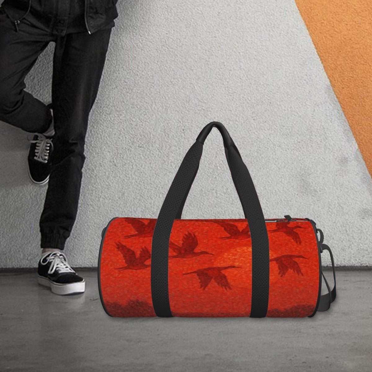 Cylinder Duffle Bag Large Capacity - Gregg Acini Adoree Designs - Luggage