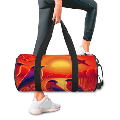 Cylinder Duffle Bag Large Capacity - Gregg Acini Adoree Designs - Luggage