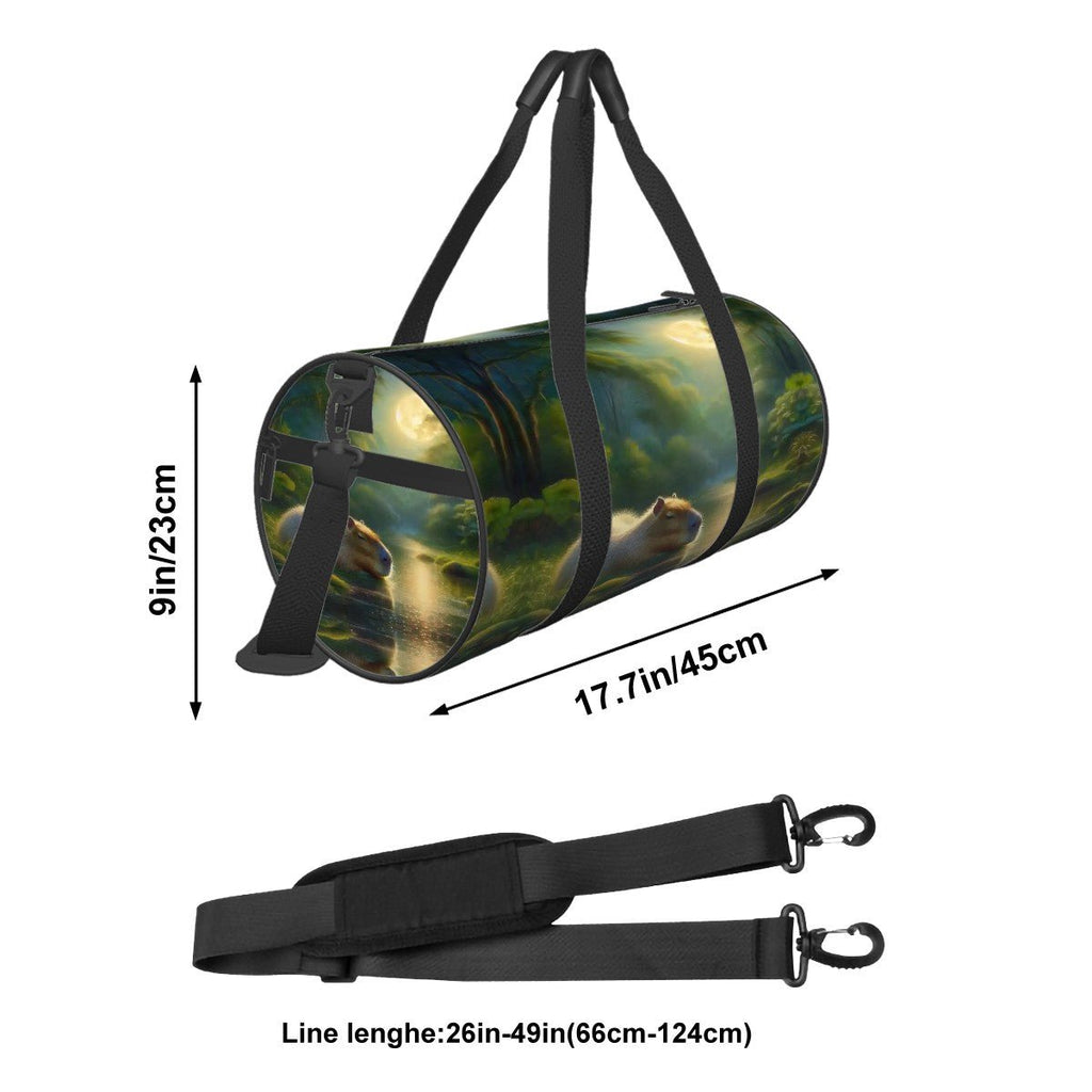 Cylinder Duffle Bag Large Capacity - Gregg Acini Adoree Designs - Luggage