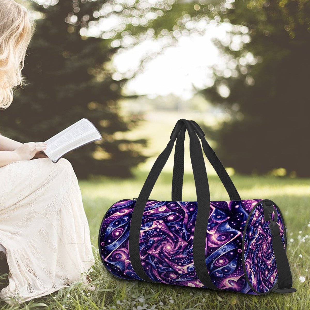 Cylinder Duffle Bag Large Capacity - Gregg Acini Adoree Designs - Luggage