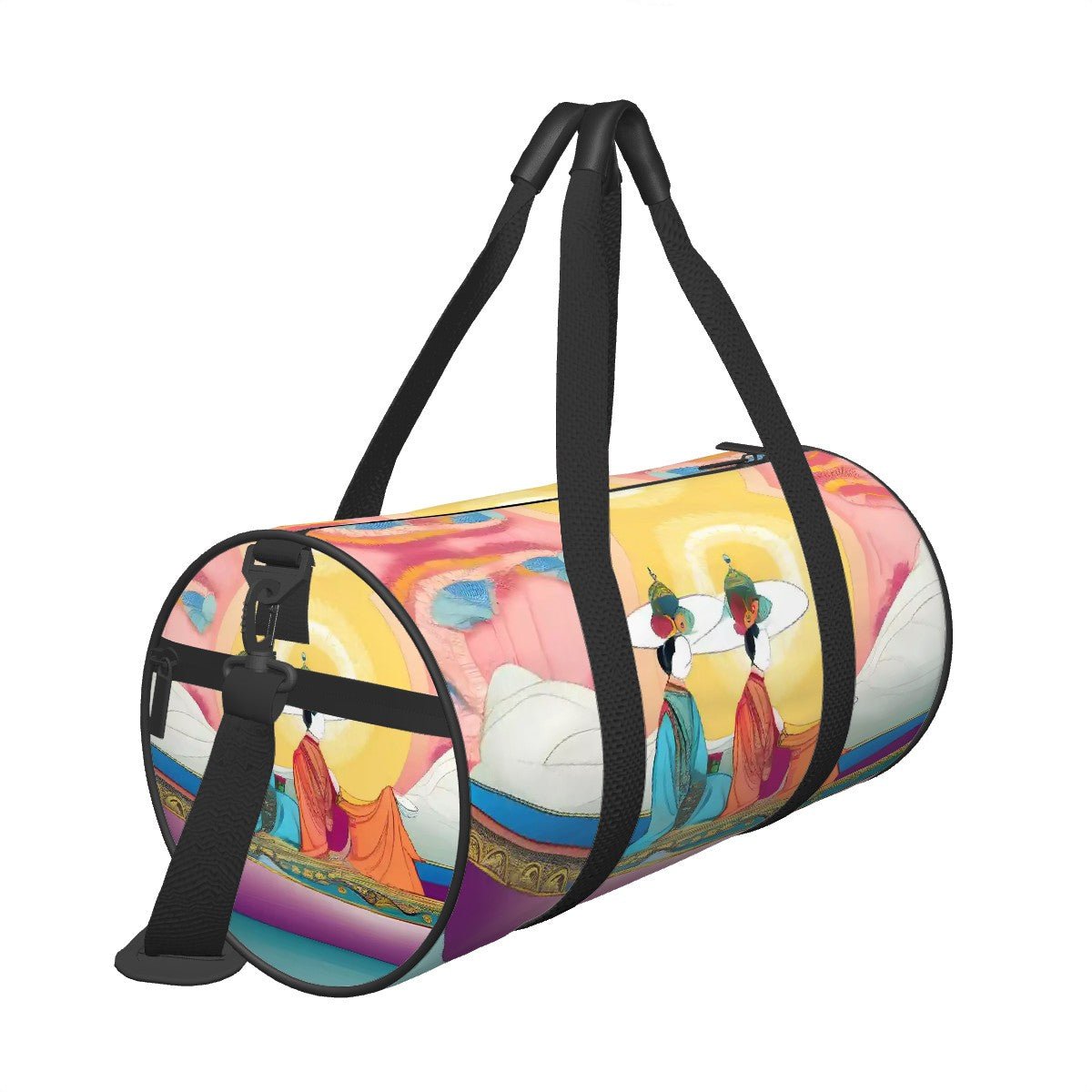 Cylinder Duffle Bag Large Capacity - Gregg Acini Adoree Designs - Luggage