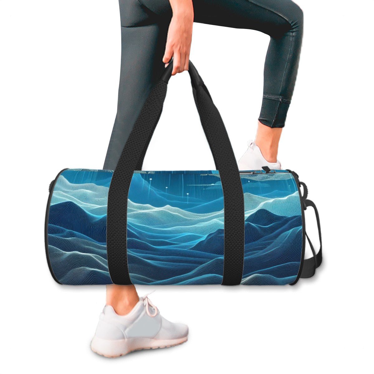 Cylinder Duffle Bag Large Capacity - Gregg Acini Adoree Designs - Luggage