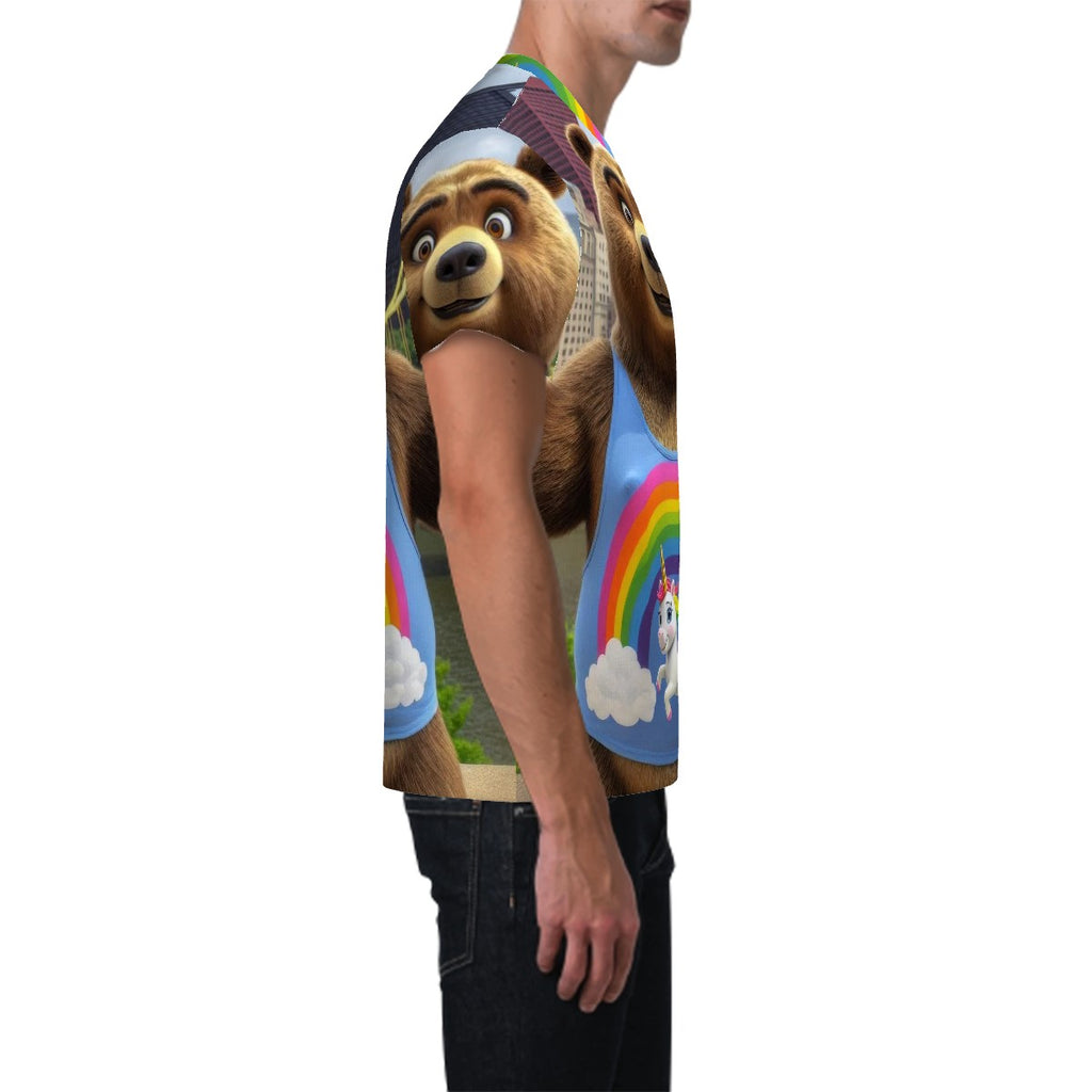 Proud Bear in the City Short-Sleeve T-Shirt