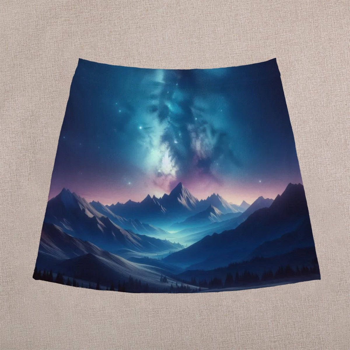 Nebula Peaks Mini Skirt | Galaxy Wearable Art