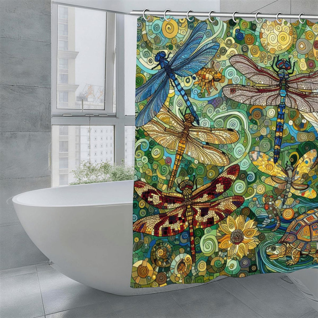 Dragonflies Shower Curtain 70.8"x70.8" (Made in USA)