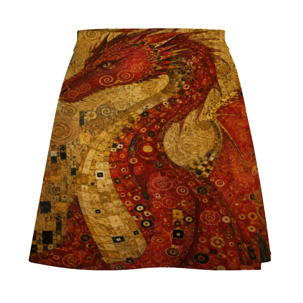 Crimson Dragon Mini Skirt