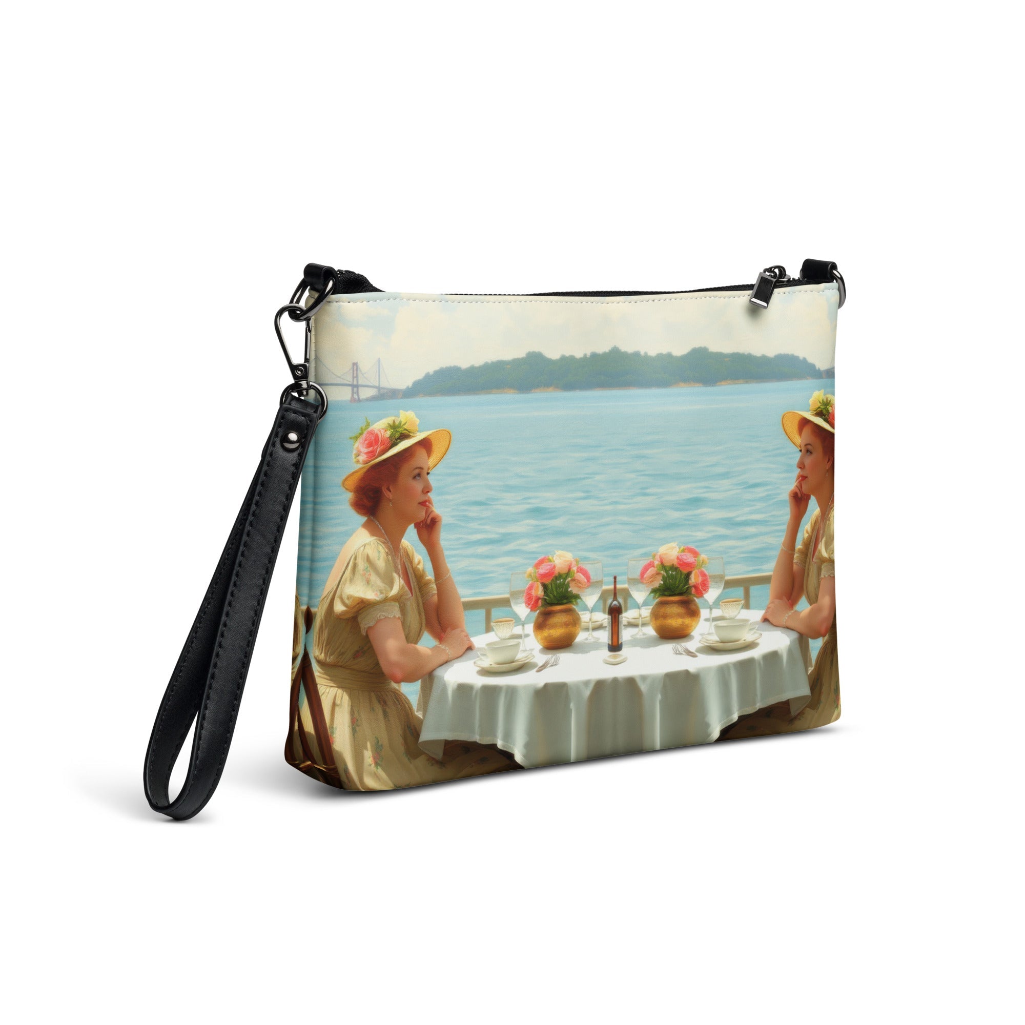 Dahlia by the Lake Crossbody bag - Gregg Acini Adoree Designs - Handbag