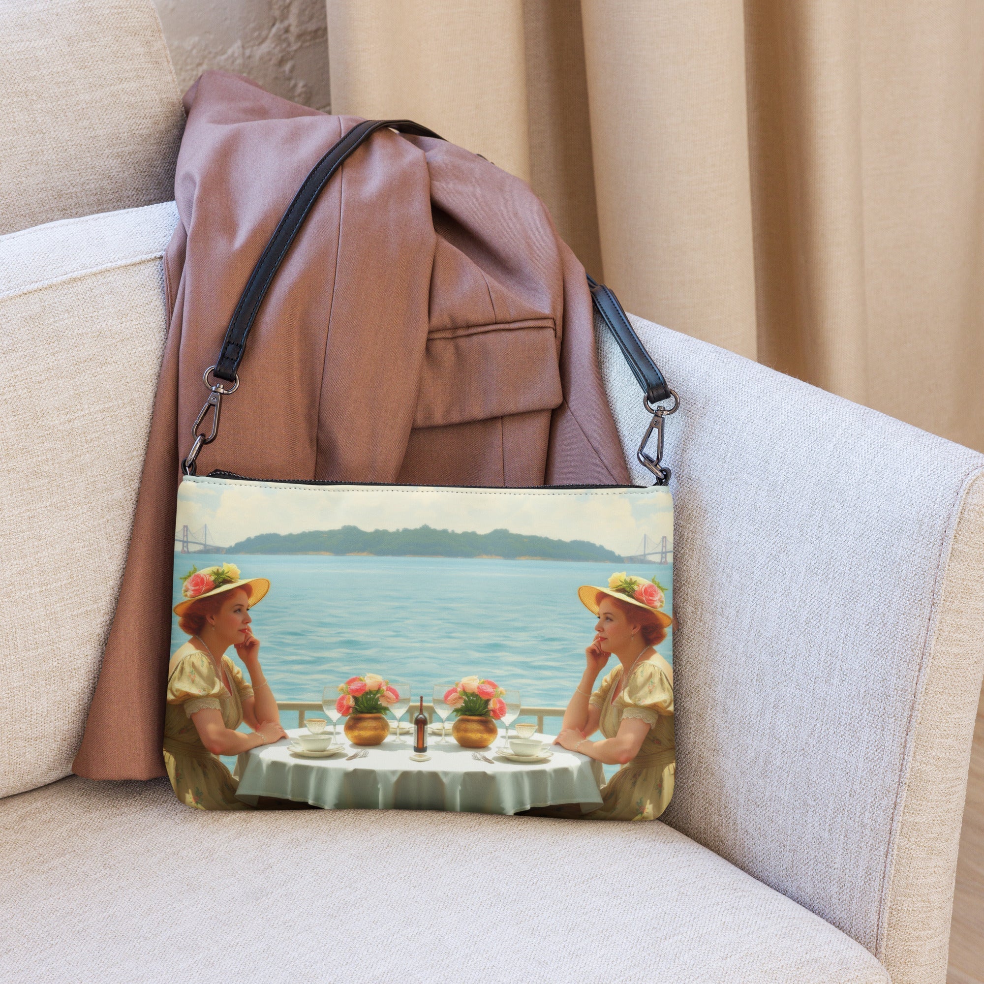 Dahlia by the Lake Crossbody bag - Gregg Acini Adoree Designs - Handbag