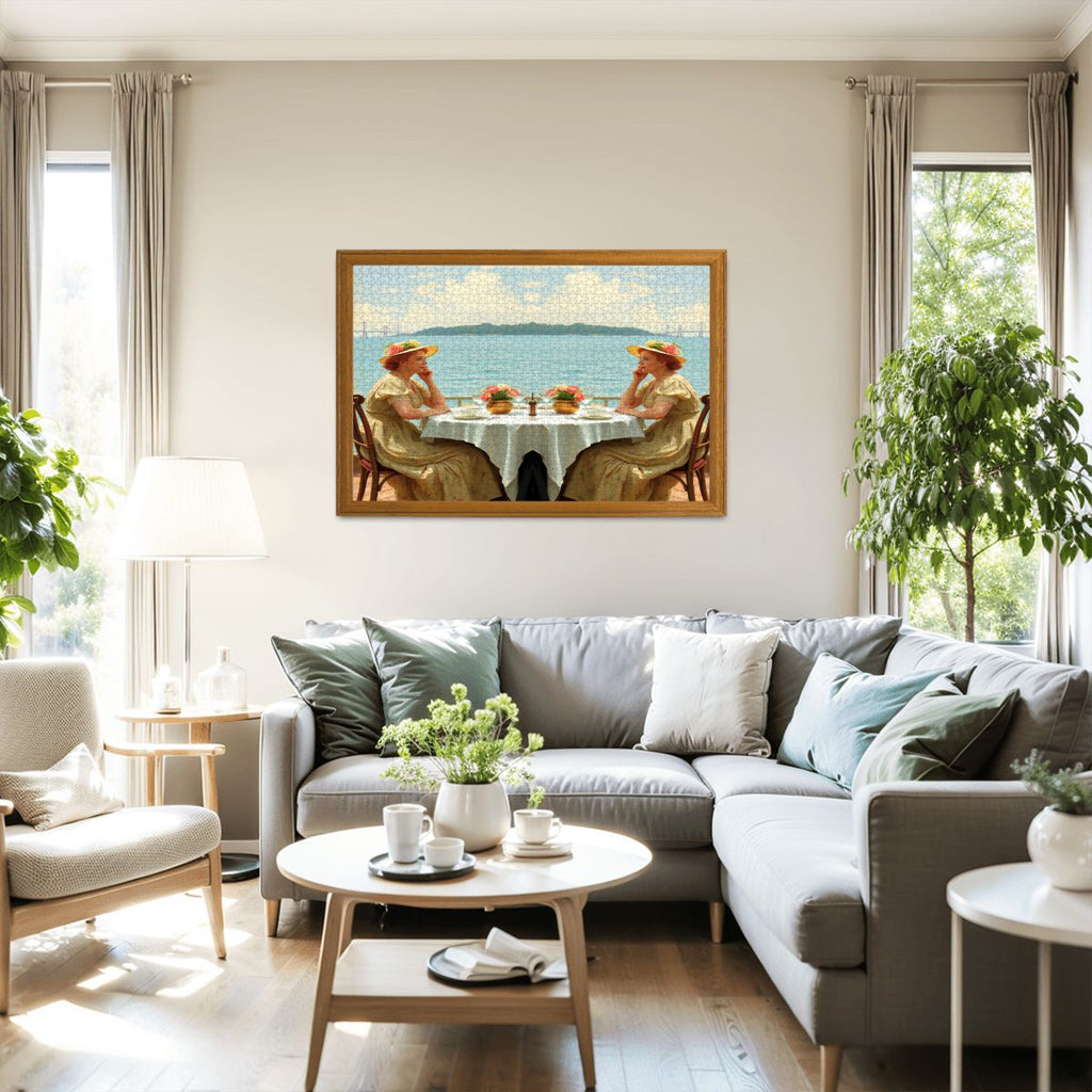 Dahlia by the Lake Wooden Jigsaw Puzzles 1000 pcs - Gregg Acini Adoree Designs - Jigsaw Puzzle