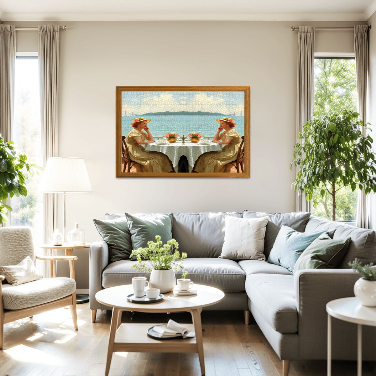 Dahlia by the Lake Wooden Jigsaw Puzzles 1000 pcs - Gregg Acini Adoree Designs - Jigsaw Puzzle