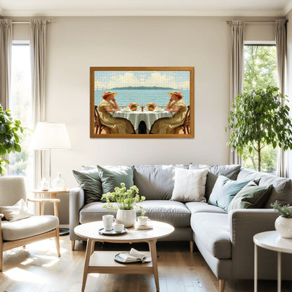 Dahlia by the Lake Wooden Jigsaw Puzzles 1000 pcs - Gregg Acini Adoree Designs - Jigsaw Puzzle