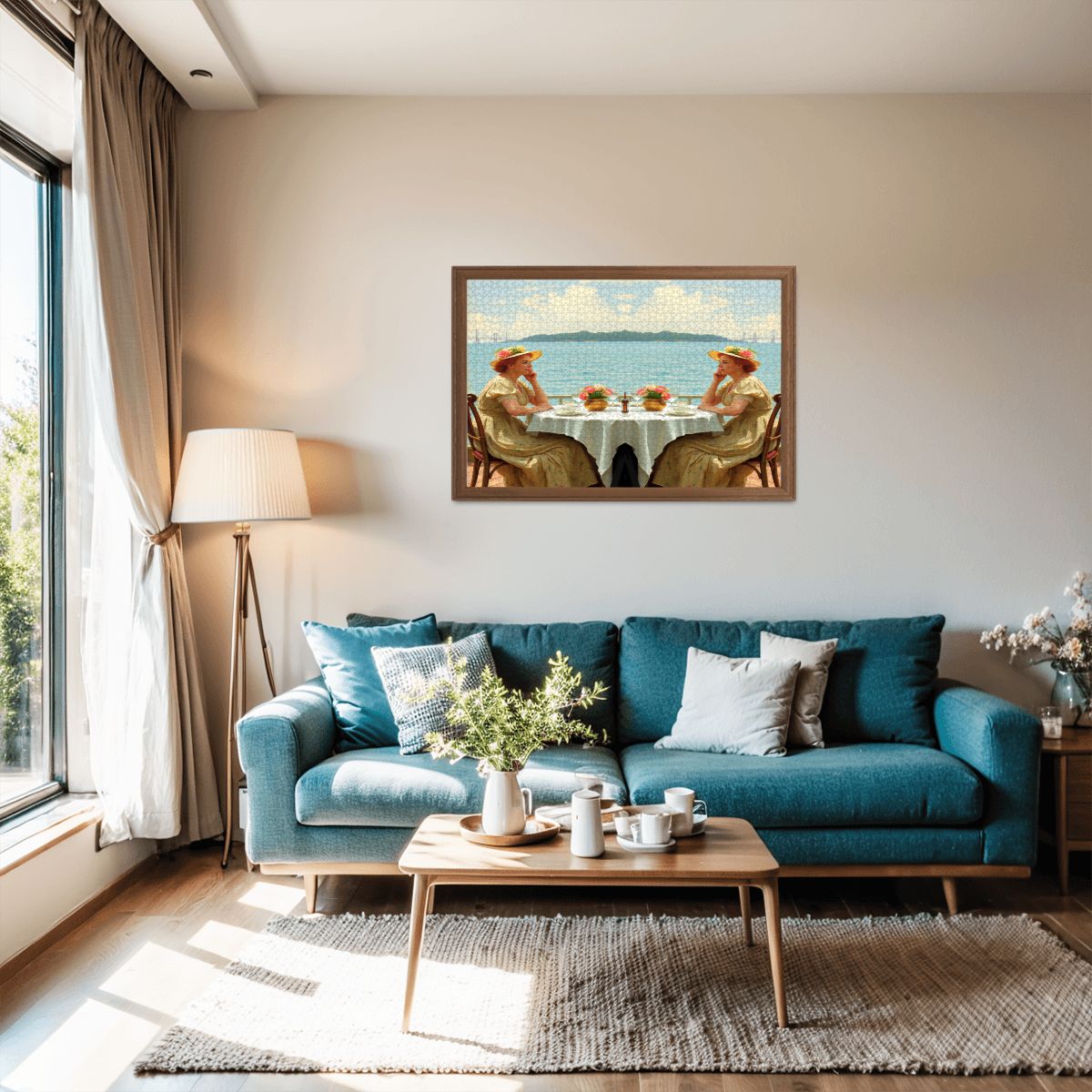 Dahlia by the Lake Wooden Jigsaw Puzzles 1000 pcs - Gregg Acini Adoree Designs - Jigsaw Puzzle