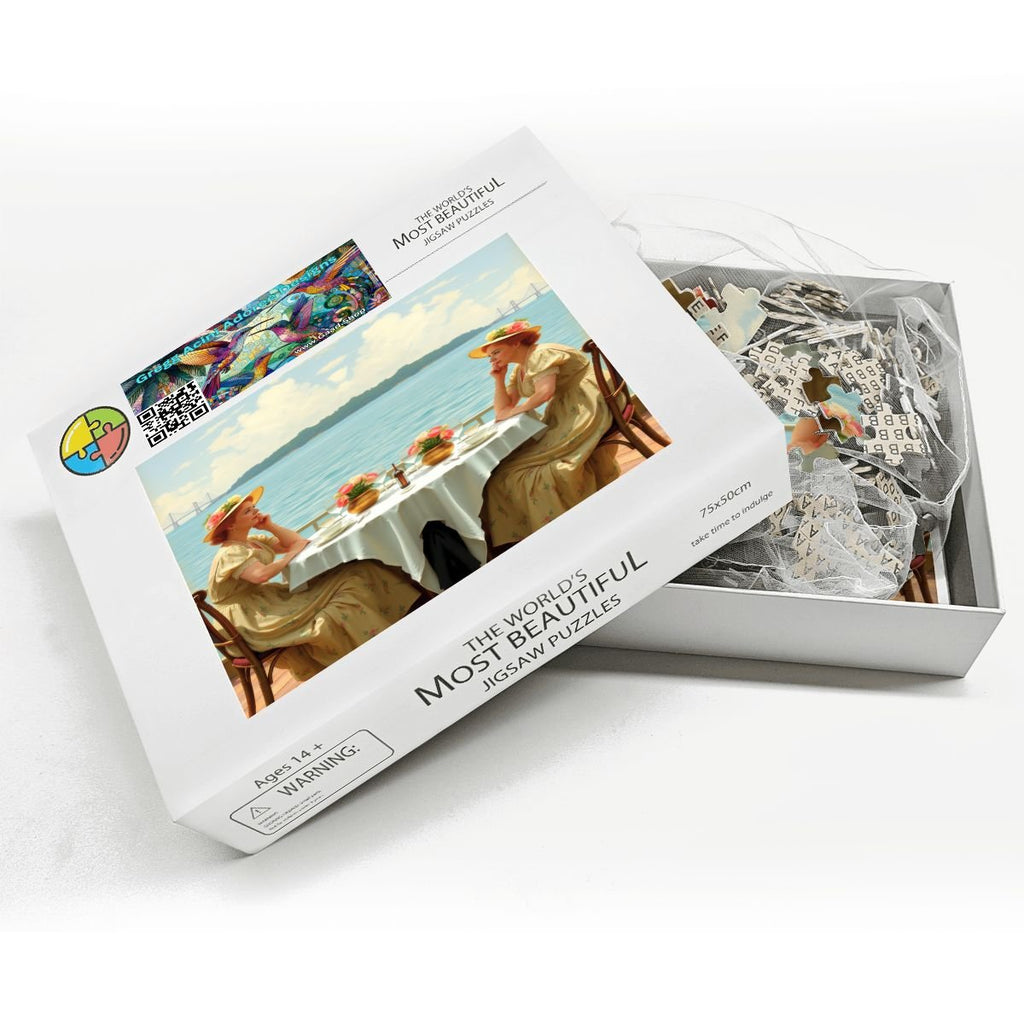 Dahlia by the Lake Wooden Jigsaw Puzzles 1000 pcs - Gregg Acini Adoree Designs - Jigsaw Puzzle