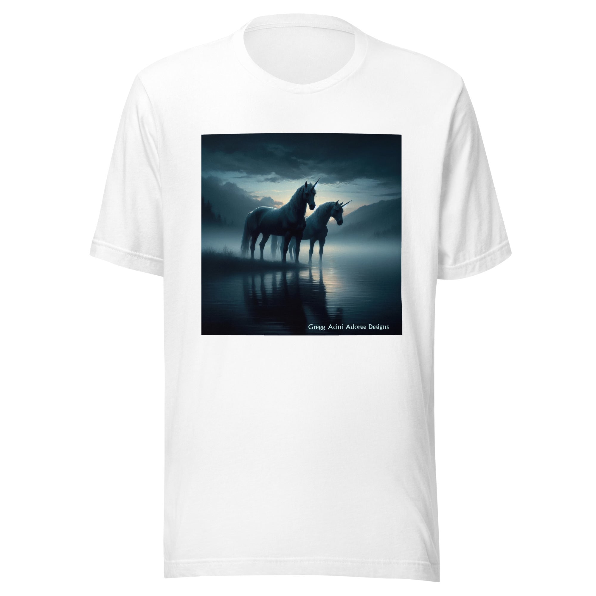 Dark Unicorns Unisex t-shirt by Gregg Acini Adoree Designs - Gregg Acini Adoree Designs - Tee Shirt