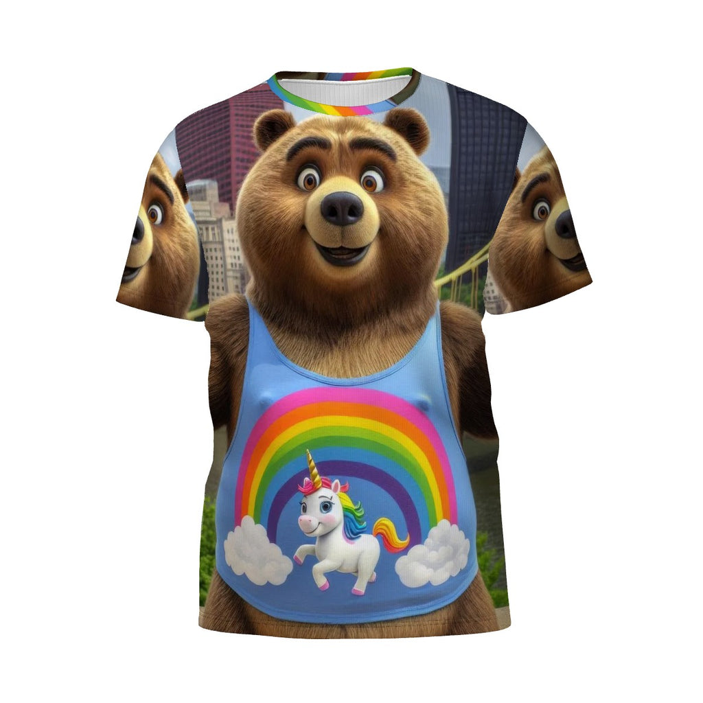 Proud Bear in the City Short-Sleeve T-Shirt