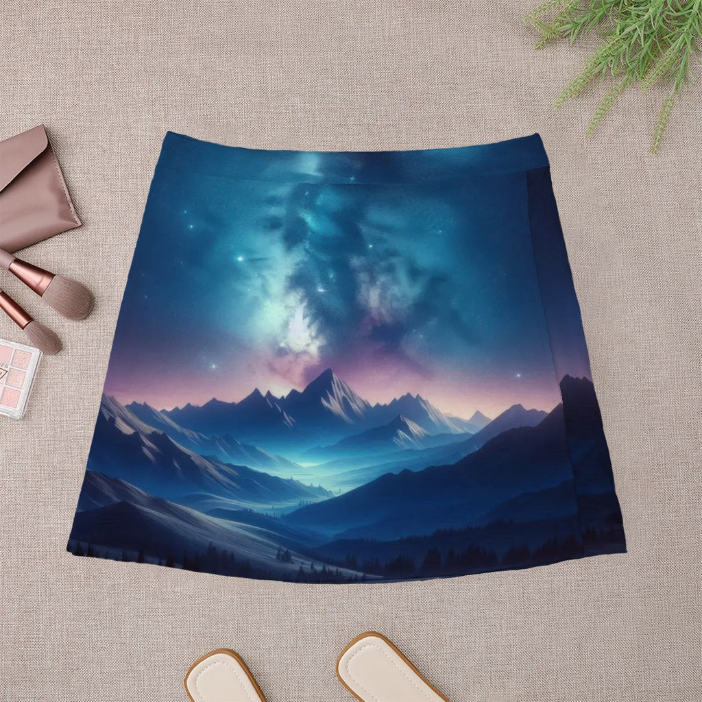 Nebula Peaks Mini Skirt | Galaxy Wearable Art