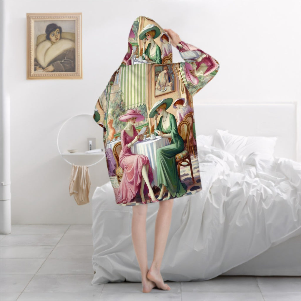 Kiffe Cafe Adult Blanket Hoodie